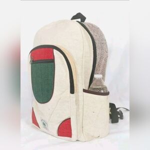 Colorful Handmade THC Free Pure Hemp Unisex Bag- Made in NEPAL, ONE SIZE